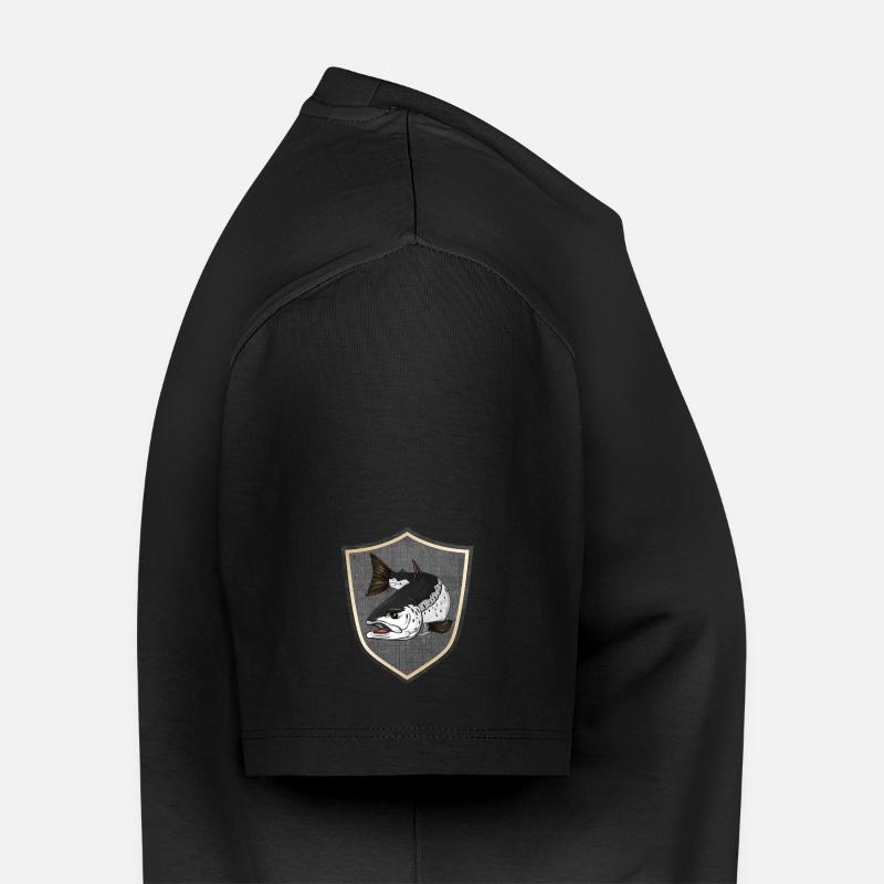 Meerforelle Angeln - Männer Premium Bio T-Shirt - Schwarz
