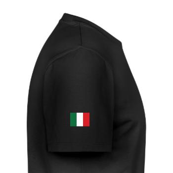 Italie Drapeau - T-shirt Premium bio Homme - noir - Droite - Nico (187cm)