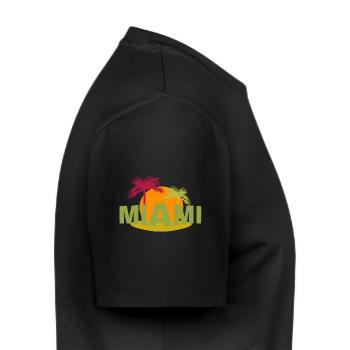 Miami - T-shirt Premium bio Homme - noir - Droite - Nico (187cm)