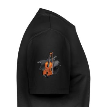 Violon ou violon en suédois - T-shirt Premium bio Homme - noir - Droite - Nico (187cm)