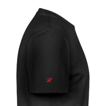 Étiquette gagnante . Édition Fire on Fire - T-shirt Premium bio Homme - noir - Droite - Nico (187cm)