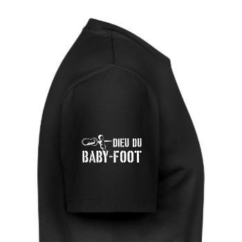 Dieu du baby-foot - T-shirt Premium bio Homme - noir - Droite - Nico (187cm)