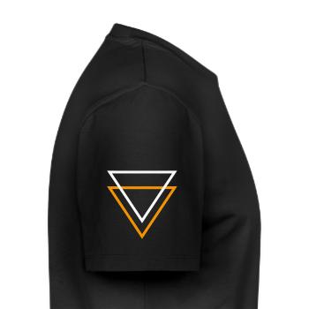 Logo axeell design - T-shirt Premium bio Homme - noir - Droite - Nico (187cm)