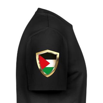 Armoiries de la Palestine - Armoiries de la Palestine - T-shirt Premium bio Homme - noir - Droite - Nico (187cm)