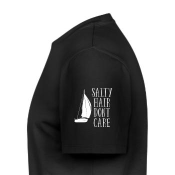 Sailing Salty Hair Dont Care - Men's Premium Organic T-Shirt - black - Left - Nico (187cm)