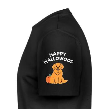 Happy Hallowoof - Conception de chien d’Halloween mignon - T-shirt Premium bio Homme - noir - Gauche - Nico (187cm)