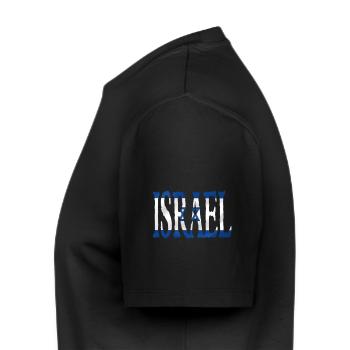 Israël - T-shirt Premium bio Homme - noir - Gauche - Nico (187cm)