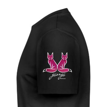 Pink Fox Classic - Men's Premium Organic T-Shirt - black - Left - Nico (187cm)
