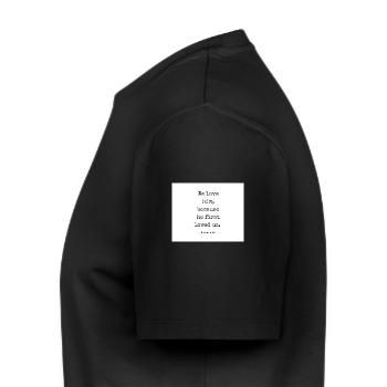 We love him - Men's Premium Organic T-Shirt - black - Left - Nico (187cm)