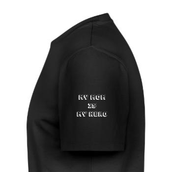 MA MÈRE EST MON HÉROS « NOIR » - T-shirt Premium bio Homme - noir - Gauche - Nico (187cm)