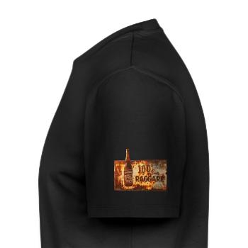 100% Raggare – Sensation de bière rustique - T-shirt Premium bio Homme - noir - Gauche - Nico (187cm)