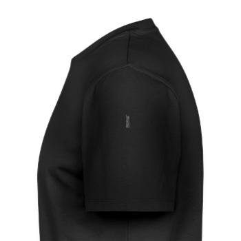 Samedi en semaine sous forme de texte - T-shirt Premium bio Homme - noir - Gauche - Nico (187cm)