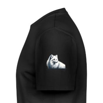 Fox in winter elegance - Men's Premium Organic T-Shirt - black - Left - Nico (187cm)