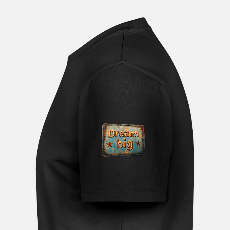 Träumen Sie groß - Männer Premium Bio T-Shirt - Schwarz