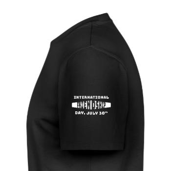 JOURNÉE INTERNATIONALE DE L’AMITIÉ - T-shirt Premium bio Homme - noir - Gauche - Nico (187cm)