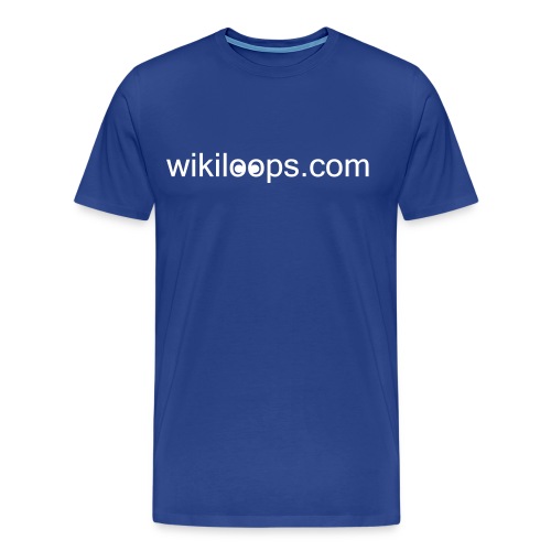 wikiloops_logo_long_AI - Men's Premium T-Shirt
