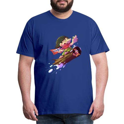 Snowboarder troll - Men's Premium T-Shirt
