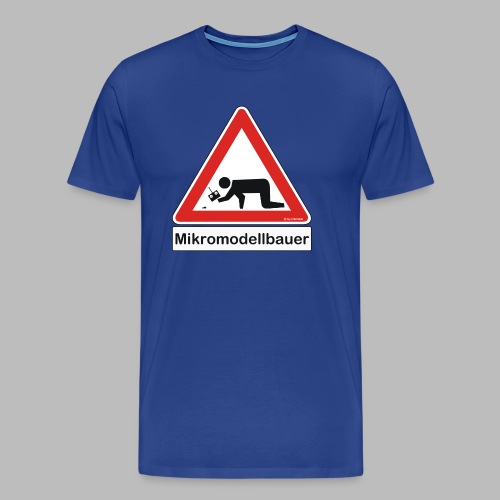 Warnschild Mikromodellbauer Auto - Männer Premium T-Shirt
