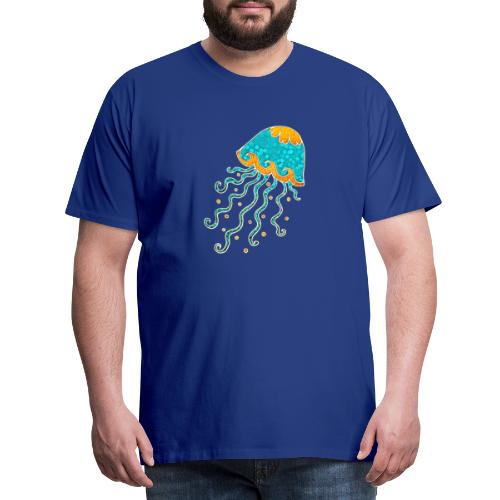 Qualle Meer Sommer Strand Fische Unter Wasser - Männer Premium T-Shirt
