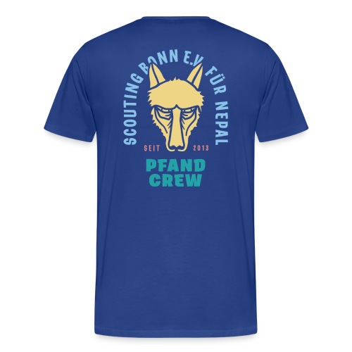 Pfand Crew Blau - Männer Premium T-Shirt