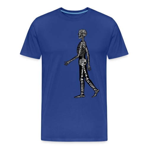 Ludzki szkielet - Koszulka męska Premium