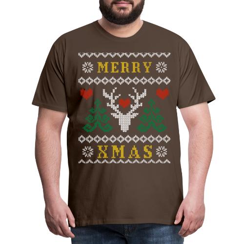 Ruma ei niin ruma joulu -design - Miesten premium t-paita