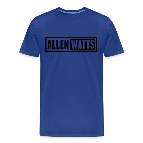 ALLEN WATTS LOGO DARK - Mannen Premium T-shirt