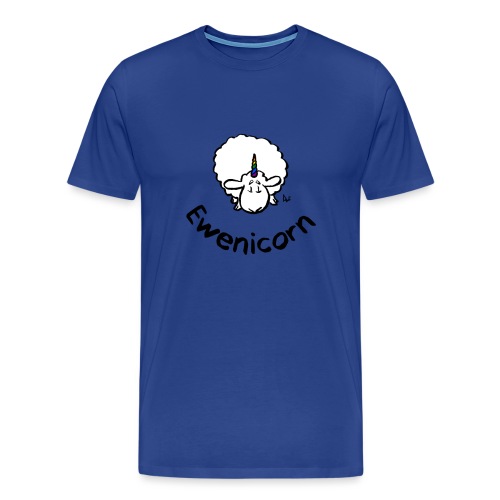 Ewenicorn - se on sateenkaaren yksisarvinen lammas! (Text) - Miesten premium t-paita