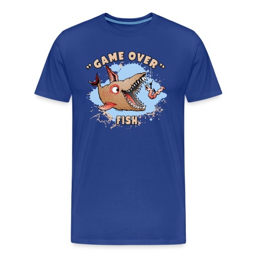 GAME OVER FISH - Cool Textiles, Gifts, Products - Miesten premium t-paita
