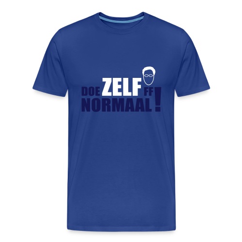 DOE ZELF FF NORMAAL! (Rutte) - Mannen Premium T-shirt