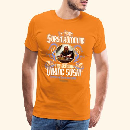Surströmming Wikinger Sushi Design - Männer Premium T-Shirt