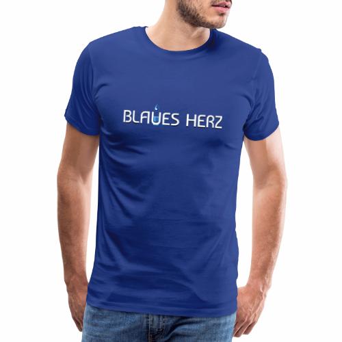 Blaues Herz Logo - Männer Premium T-Shirt