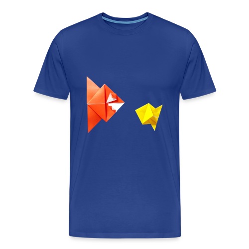 Origami Piranha and Fish - Fish - Pesce - Peixe - Men's Premium T-Shirt