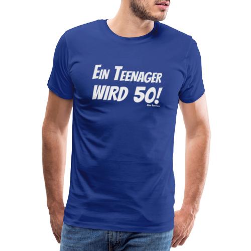 Shirt Teenager wird 50 hell - Männer Premium T-Shirt