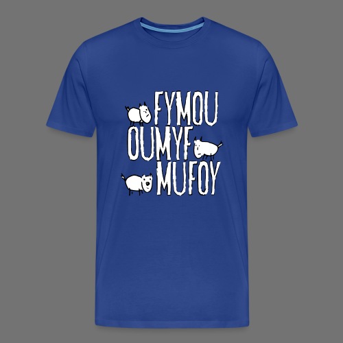 Tre vänner Fymou, Oumyf och Mufoy - Premium-T-shirt herr