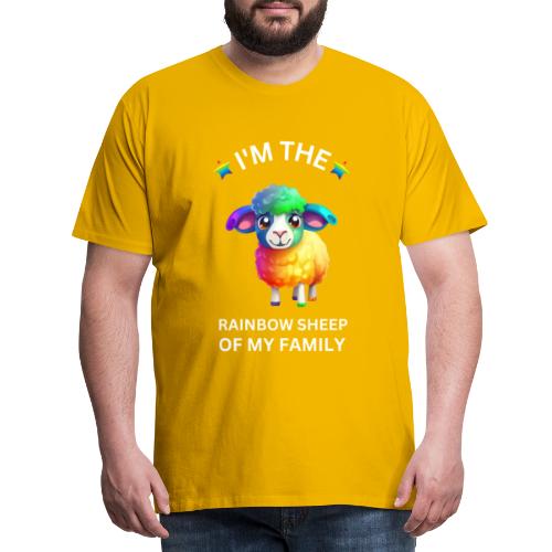 IM THE RAINBOW SHEEP OF MY FAMILY - Premium T-skjorte for menn