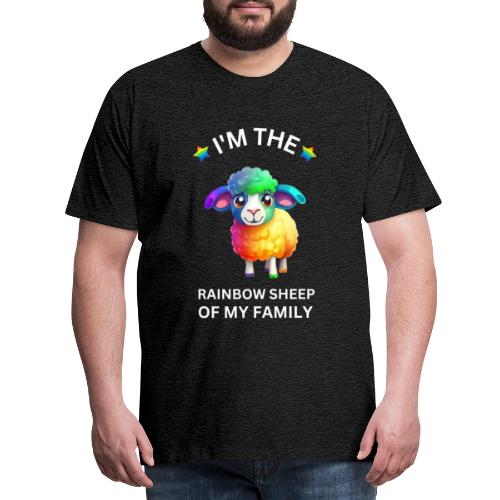 IM THE RAINBOW SHEEP OF MY FAMILY - Premium T-skjorte for menn