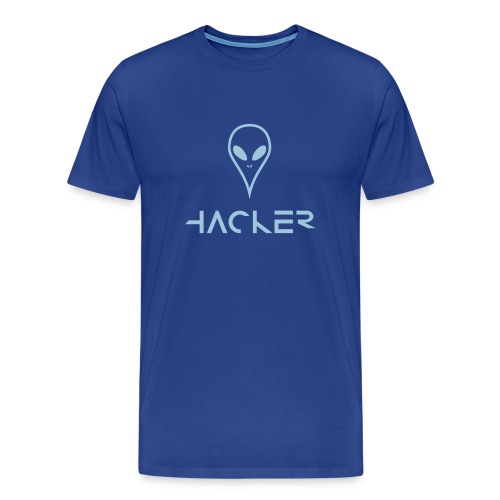 The alien hacker from the UFO - Men's Premium T-Shirt