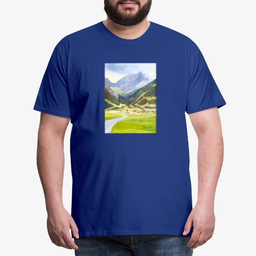 Gebirgslandschaft - Männer Premium T-Shirt