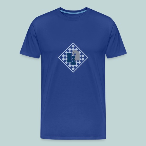 Schachbrett mit Dreiergruppe - Männer Premium T-Shirt