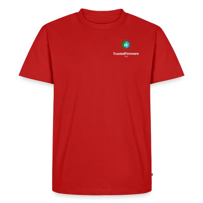 TrustedFirmware Logo vertical white