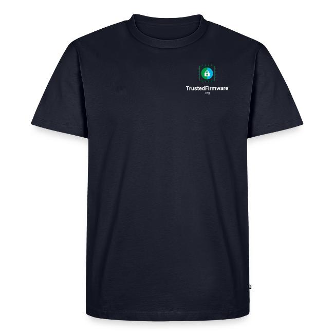 TrustedFirmware Logo vertical white