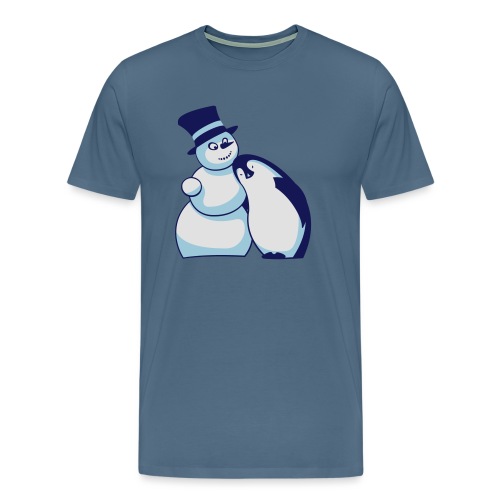 Schneemann und Pinguin - Männer Premium T-Shirt