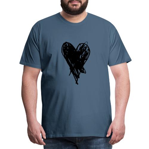 Cœur et amour pour dire je t'aime, i love you - T-shirt Premium Homme
