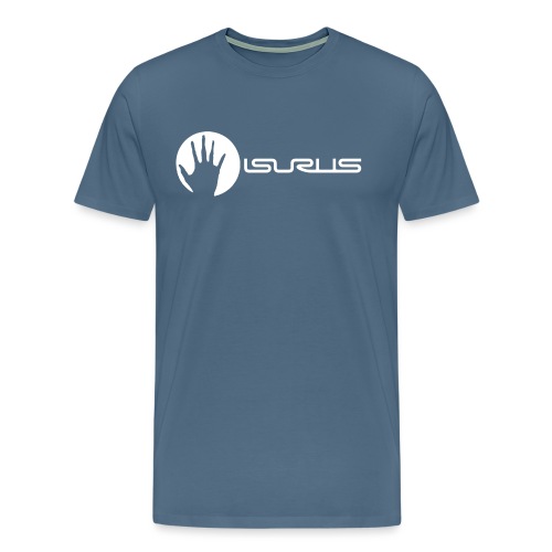 Isurus Hand & Logo White - Men's Premium T-Shirt