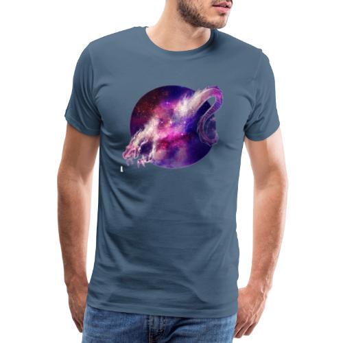Galaxy Dragon - Premium T-skjorte for menn
