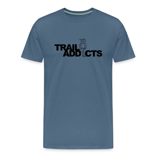 Trail addicts logo tshirt png - Mannen Premium T-shirt