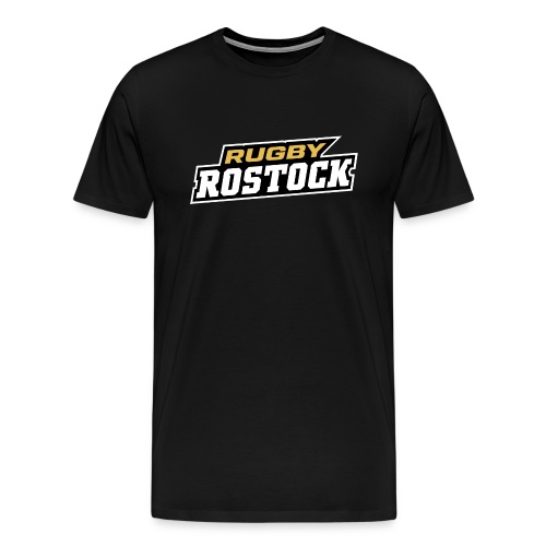 rugby rostock wortmarke gelb - Männer Premium T-Shirt