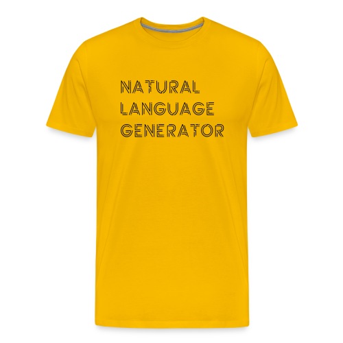 Natural Language Generator - Mannen Premium T-shirt