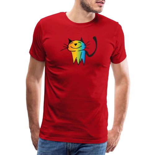 Cute Rainbow Cat - Männer Premium T-Shirt